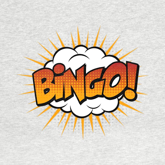 Bingo Comic Book Text by JunkyDotCom